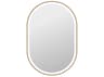 Elegant Lighting Harmoni Satin Gold Oval Wall Mirror