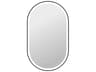 Elegant Lighting Harmoni Black Oval Wall Mirror