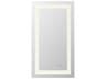 Elegant Lighting Riven White Rectangular Wall Mirror
