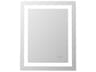 Elegant Lighting Riven White Rectangular Wall Mirror