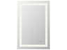 Elegant Lighting Riven White Rectangular Wall Mirror