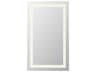 Elegant Lighting Riven White Rectangular Wall Mirror