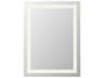 Elegant Lighting Riven White Rectangular Wall Mirror
