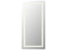 Elegant Lighting Riven White Rectangular Wall Mirror
