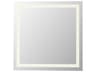 Elegant Lighting Riven White Square Wall Mirror