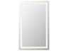 Elegant Lighting Riven White Rectangular Wall Mirror