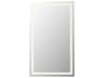 Elegant Lighting Riven White Rectangular Wall Mirror
