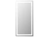 Elegant Lighting Riven White Rectangular Wall Mirror