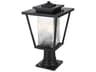 Elegant Lighting York 1-Light Outdoor Post Light