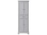 Elegant Lighting Americana Grey Rubberwood Bath Storage Cabinet