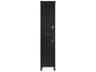 Elegant Lighting Irene Black Rubberwood Bath Storage Cabinet