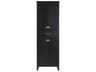 Elegant Lighting Irene Black Rubberwood Bath Storage Cabinet