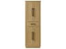 Elegant Lighting Chase Linen Oak Brown Rubberwood Bath Storage Cabinet