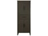 Elegant Lighting Millie Mocha Brown Rubberwood Bath Storage Cabinet