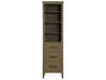 Elegant Lighting Millie Chestnut Brown Rubberwood Open Shelving Bath Storage Cabinet