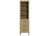 Elegant Lighting Millie Honey Brown Rubberwood Open Shelving Bath Storage Cabinet