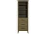 Elegant Lighting Millie Chestnut Brown Rubberwood Open Shelving Bath Storage Cabinet