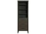 Elegant Lighting Millie Mocha Brown Rubberwood Open Shelving Bath Storage Cabinet