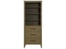 Elegant Lighting Millie Chestnut Brown Rubberwood Open Shelving Bath Storage Cabinet