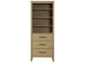 Elegant Lighting Millie Honey Brown Rubberwood Open Shelving Bath Storage Cabinet