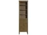 Elegant Lighting Blakely Hazel Oak Brown Rubberwood Open Shelving Bath Storage Cabinet