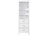 Elegant Lighting Blakely White Rubberwood Open Shelving Bath Storage Cabinet