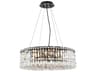 Elegant Lighting Maxime 12-Light Black And Clear Crystal Pendant