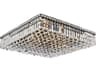 Elegant Lighting Maxime 13-Light Black And Clear Crystal Flush Mount