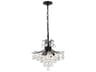 Elegant Lighting Toureg 6-Light Black And Clear Crystal Pendant