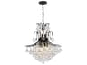Elegant Lighting Toureg 11-Light Black And Clear Crystal Chandelier