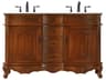 Elegant Lighting Danville 54" Teak Vanity