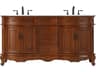 Elegant Lighting Danville 66" Teak Vanity