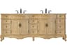 Elegant Lighting Danville 84" Antique Beige Vanity