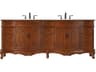 Elegant Lighting Danville 84" Teak Vanity