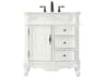 Elegant Lighting Danville 32" Antique White Vanity