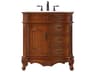 Elegant Lighting Danville 32" Teak Vanity