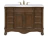 Elegant Lighting Windsor Brown 48" Vanity with Ivory White Quartz Countertop