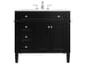 Elegant Lighting Park Avenue Black 36" Vanity