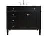Elegant Lighting Park Avenue Black 40" Vanity