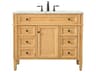 Elegant Lighting Park Avenue Natural Wood 42" Vanity