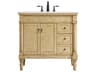 Elegant Lighting Lexington Antique Beige 36" Vanity