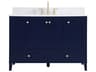 Elegant Lighting Sommerville Blue 48" Vanity with Backsplash