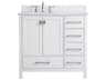 Elegant Lighting Irene White 36" Vanity with Backsplash
