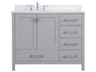 Elegant Lighting Irene Gray 42" Vanity with Backsplash
