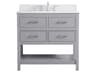 Elegant Lighting Sinclaire Gray 36" Vanity with Backsplash