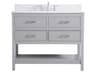 Elegant Lighting Sinclaire Gray 42" Vanity with Backsplash