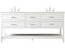 Elegant Lighting Sinclaire White 72" Vanity