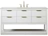 Elegant Lighting Larkin White 60" Vanity
