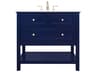 Elegant Lighting Metropolis Blue 36" Vanity