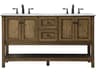 Elegant Lighting Metropolis Driftwood 60" Vanity